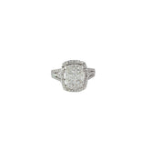 18k White Gold 1.00ct G SI1 Round Diamond Pave Set Ring